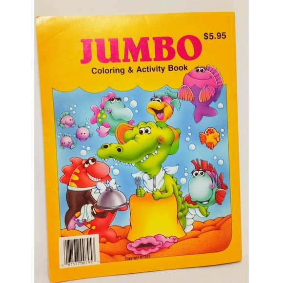Jumbo Coloring Activity Book 1993 Justen Products - Picture 12 of 12